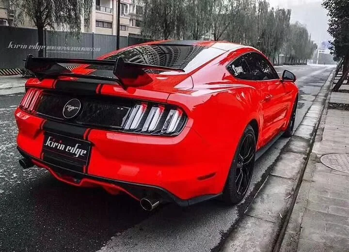 Углеродное волокно заднее крыло багажника выступ Спойлеры подходит для Ford Mustang