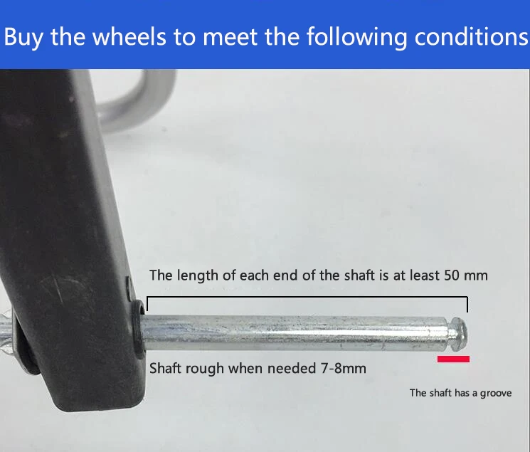 

2021 2 pieces/pair shopping cart wheels, climbing wheels, three-wheeled Crystal round