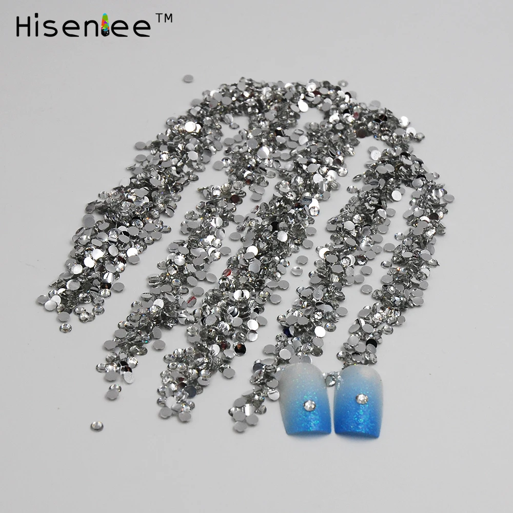 2 мм прозрачного хрусталя Цвет 1000 шт./упак. с плоской задней частью Акриловые