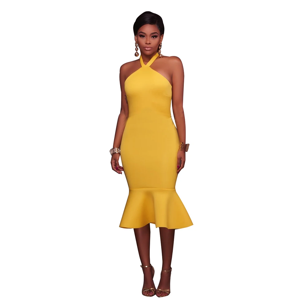 Женское облегающее платье с лямкой на шее открытыми плечами|vestido de renda|party dressesvestidos