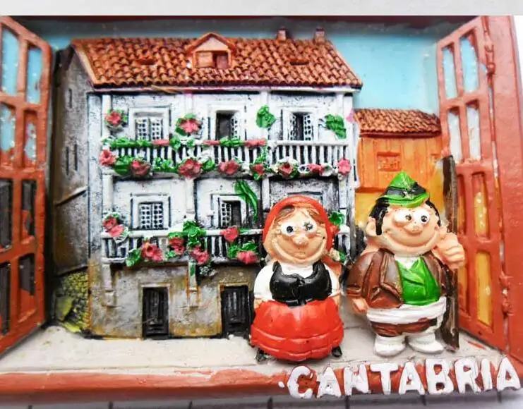 Cantabria Испания 3D магниты на холодильник дорожные сувениры магнитные наклейки