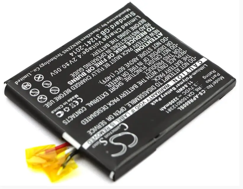 Аккумулятор Cameron Sino 3200 мАч для ASPERA R6 MYPHONE HAMMER AXE LTE OINOM A110 A110H QX1508012381 BW-02H | Мобильные