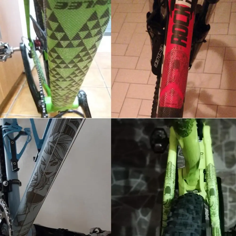 3D MTB горный велосипед устойчивая к царапинам Защитная рамка Съемная наклейка