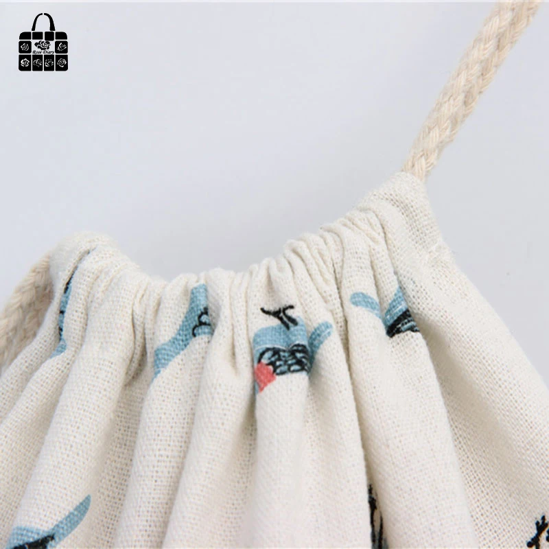 ROSEDIARY sparrow Печатный 100% хлопковый холщовый рюкзак для женщин и девочек harajuku сумка