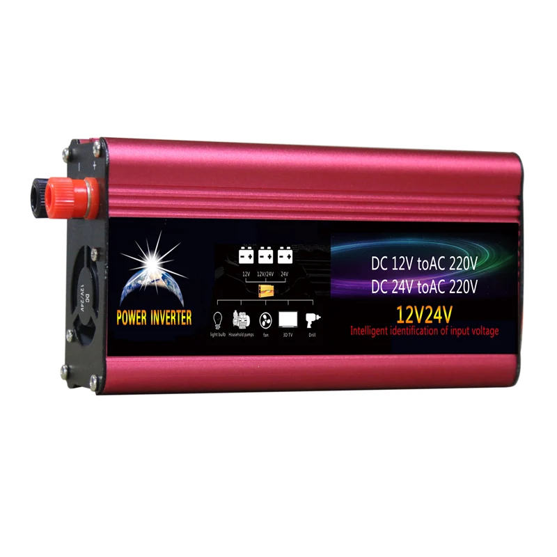 Фото Universial 500W DC 12V 24V к AC 220V портативный автомобильный инвертор зарядное устройство Universial 500W DC 12V 24V к AC 220V портативный автомобильный инвертор зарядное устройство