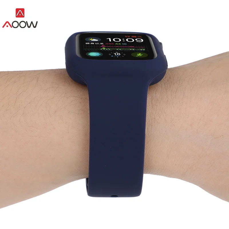 Одежда высшего качества силиконовые ремешки для часов для iwatch 4 3 2 1 модные спортивные браслет ремень Apple Watch 42 мм 38 40 44