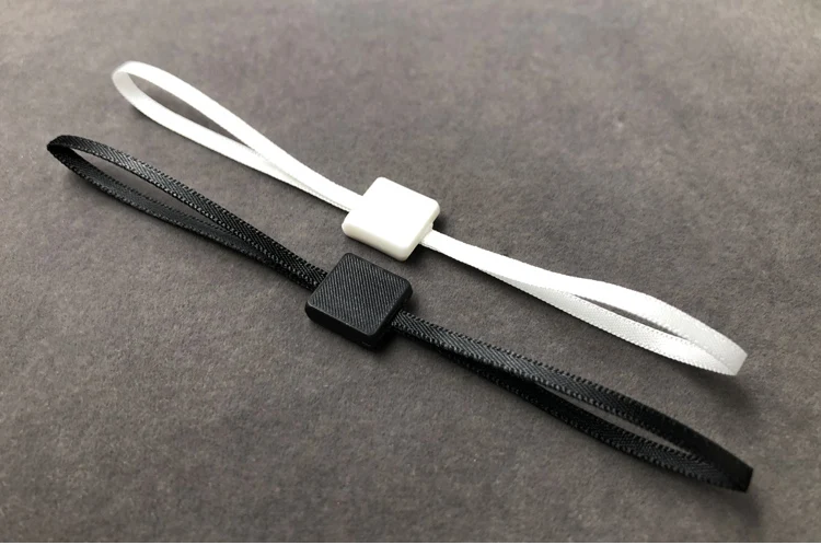in stock high quality silk price hang tag string convenient use in apparel seal square head lock cord for garment