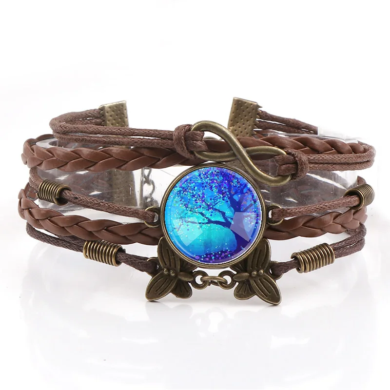 Браслет из искусственной кожи с изображением дерева жизни|tree of life bracelet|bracelet treetree