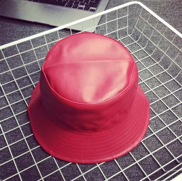 Мужская и женская панама Minhui модная Панама из искусственной кожи в стиле хип-хоп