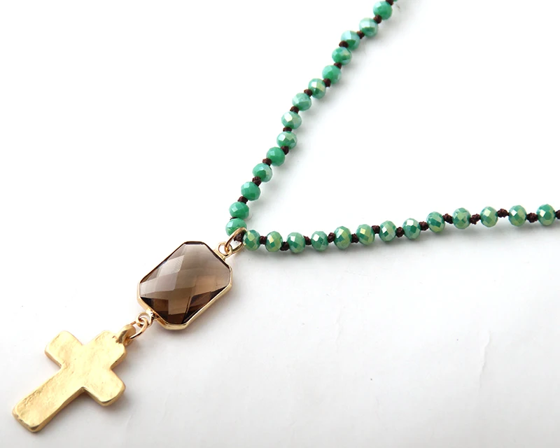 Модная богемная Этническая бижутерия 4 мм Мини Хрустальное стекло с узлом