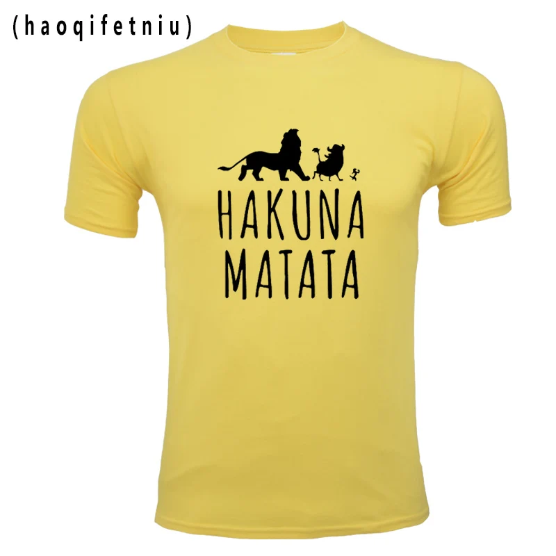 2018 Милый Забавный тройник футболки homme Pumba (Пумба) мужская с коротким рукавом