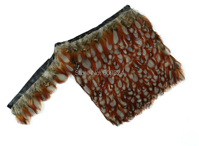 Бесплатная доставка трагопан каботи перо бахрома естественный цвет 20 ярдов