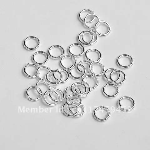 В наличии 5 мм 200 шт. чистое серебро 925 пробы открытое соединительное кольцо серебряные компоненты DIY ювелирные изделия аксессуары Высокое качество