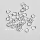 В наличии 5 мм 200 шт чистое серебро 925 пробы Открытое кольцо серебряные компоненты DIY ювелирные аксессуары Высокое качество