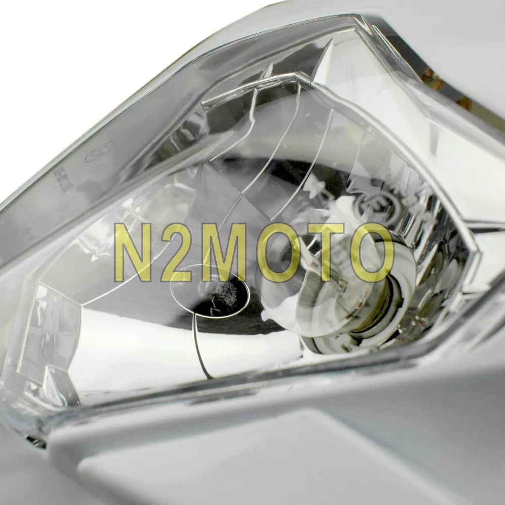 Универсальный мотоцикл белый головной светильник передняя лампа крест Байк