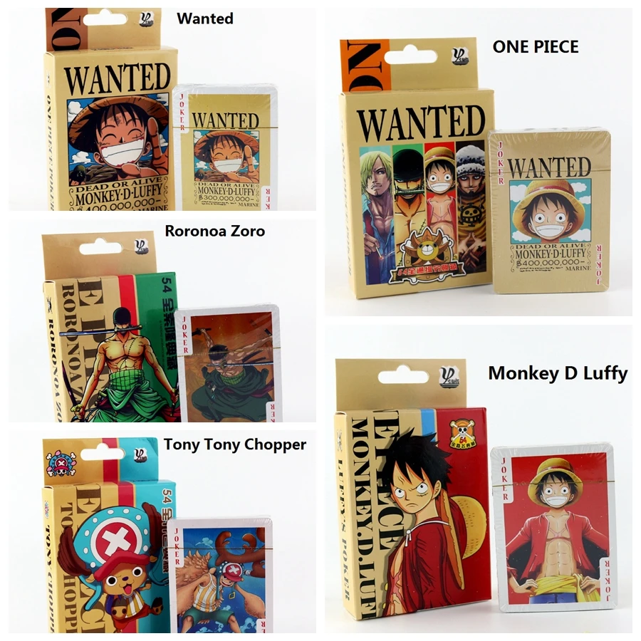 Горячая Распродажа One Piece Высококачественная японская аниме покер хотели