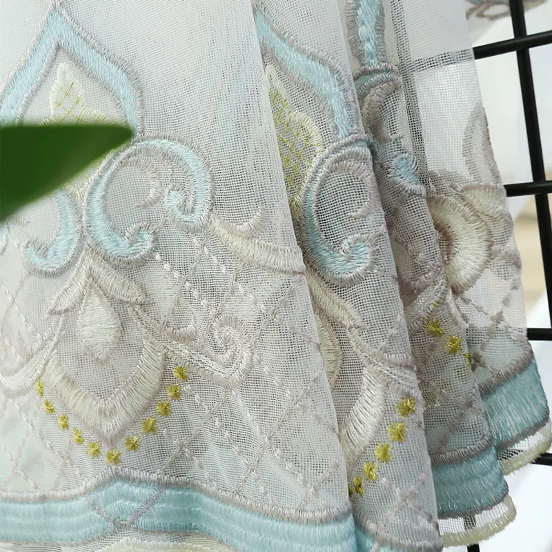 Элитные Роскошные тюлевые шторы с вышивкой подходящие для гостиной спальни