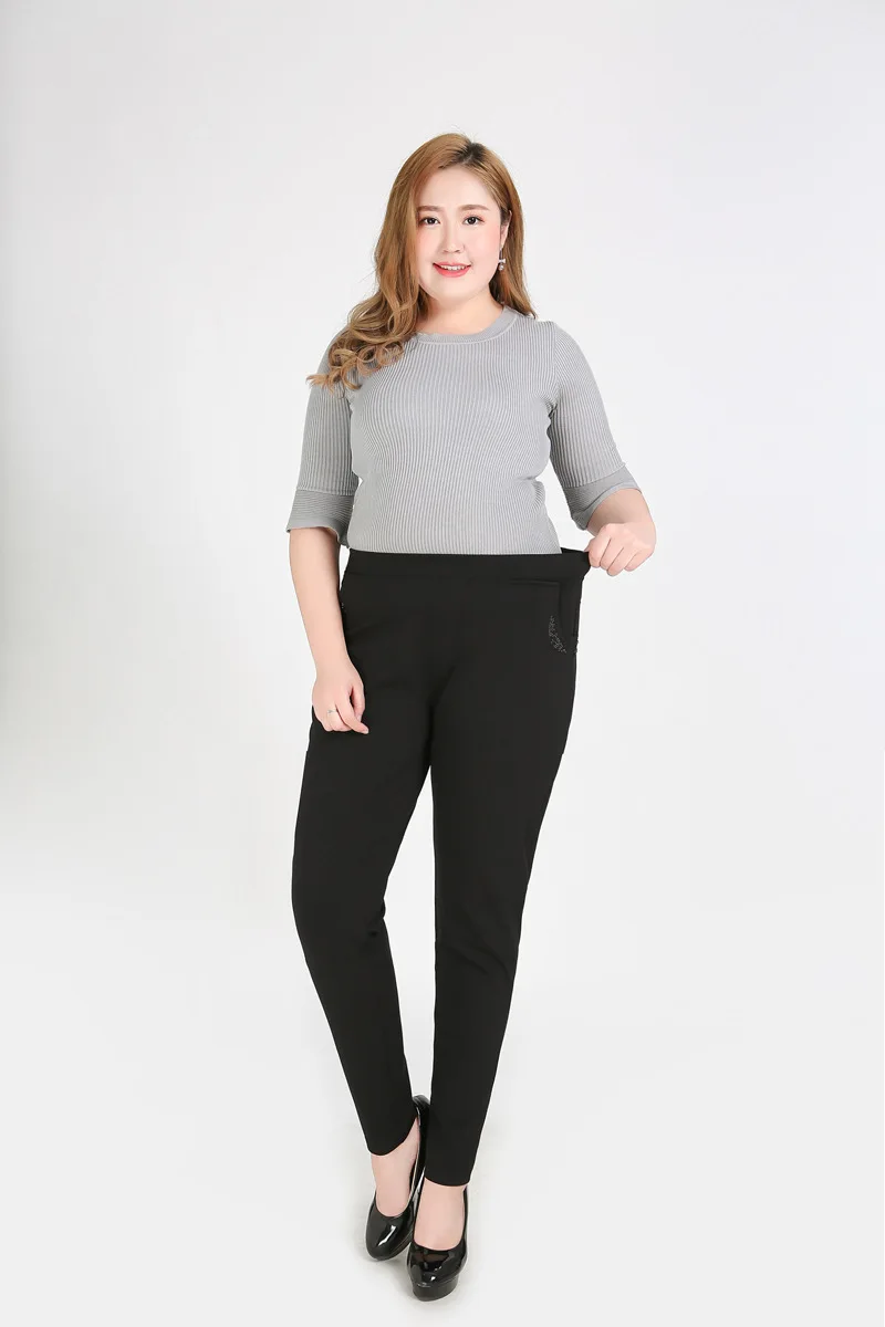 Джинсы для офисных леди, женские джинсы размера плюс 9XL 8XL 7XL, женские брюки, брюки большого размера для 140 кг YHFS