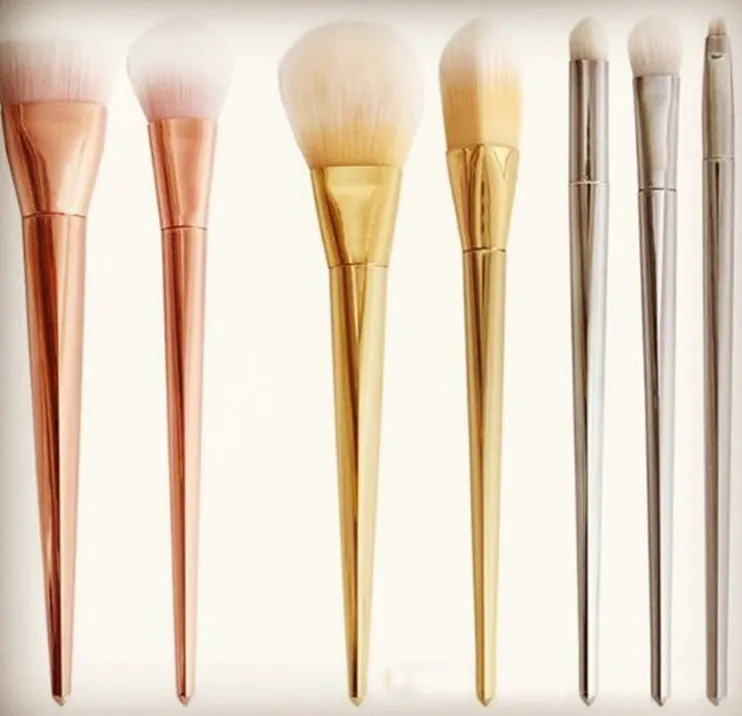7 шт./компл. макияж Косметические кисти набор Порошковая основа тени для век губы