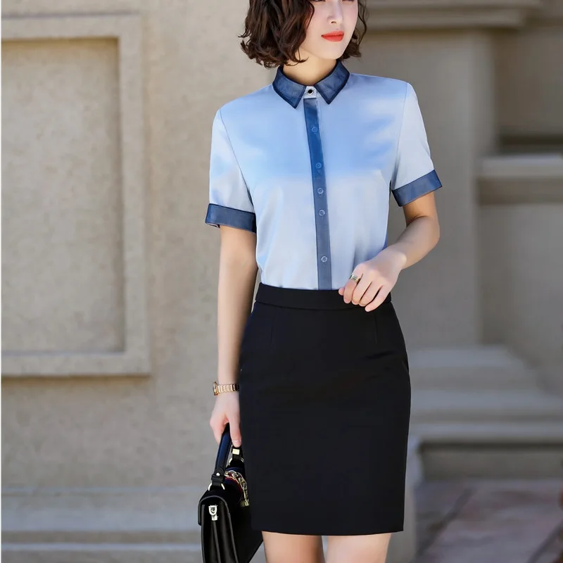 Женская деловая юбка-шорты Элегантная черная приталенная офисная юбка в офисном