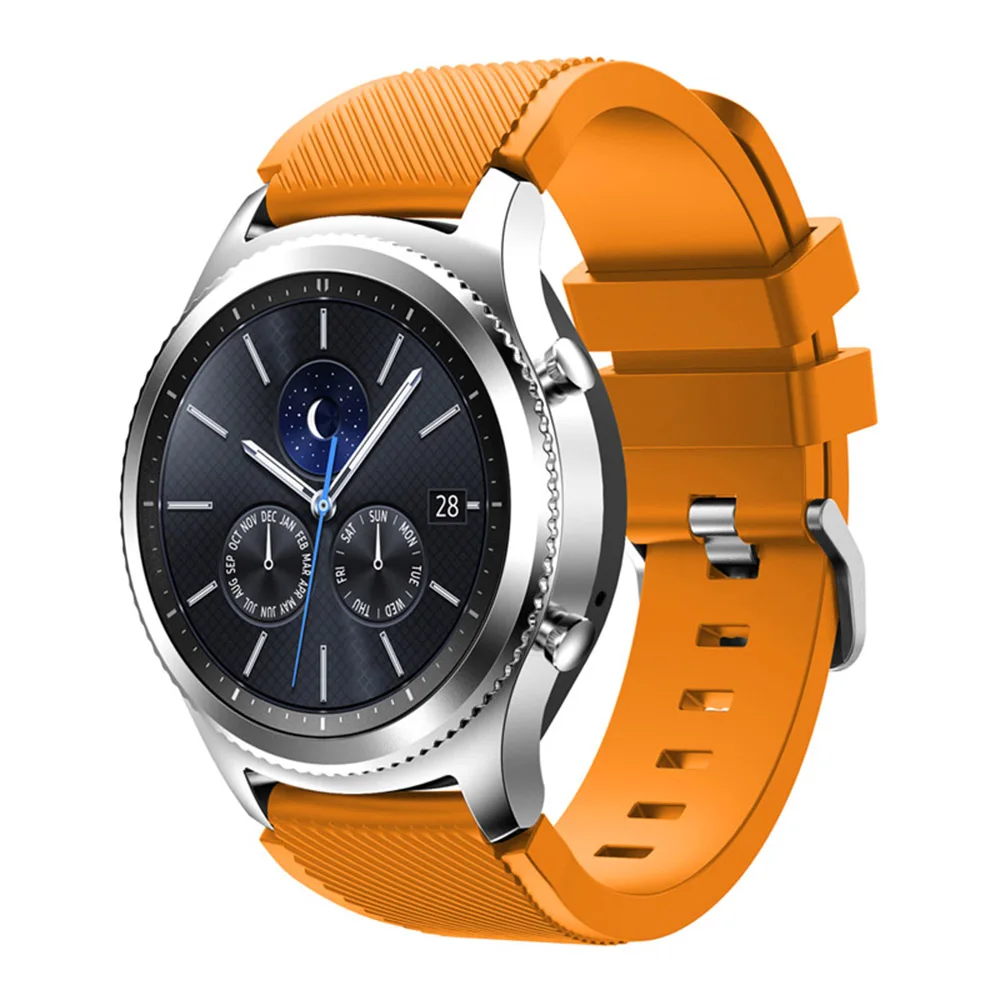 Ремешок для Gear S3 22 мм мягкий силиконовый спортивный сменный Браслет мужских и