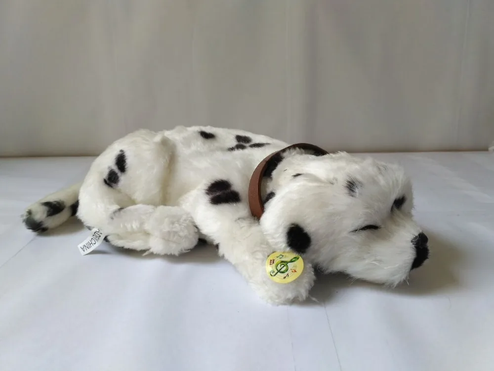 Новая имитация дышащей собаки плюшевые пятна собака подарок около 25 см 1813 |