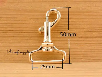 Зажимы для карабина зажимы цвет: золото 25 мм 8 шт. AC46 | Багаж и сумки