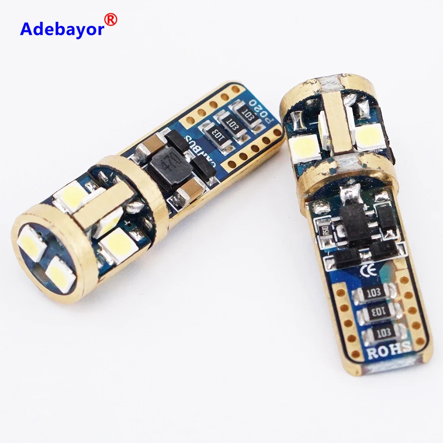 10x Canbus W5W T10 света 3030 10 SMD 12 В автомобилей светодиодные внутренних дел зазор лампы резервного копирования Обратный лампа номер парковка свет adebyor