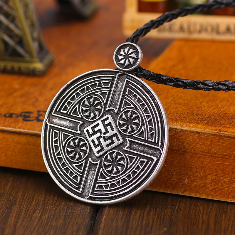 Славянский амулет 5 шт. античный серебряный папоротник цветок тотемная подвеска