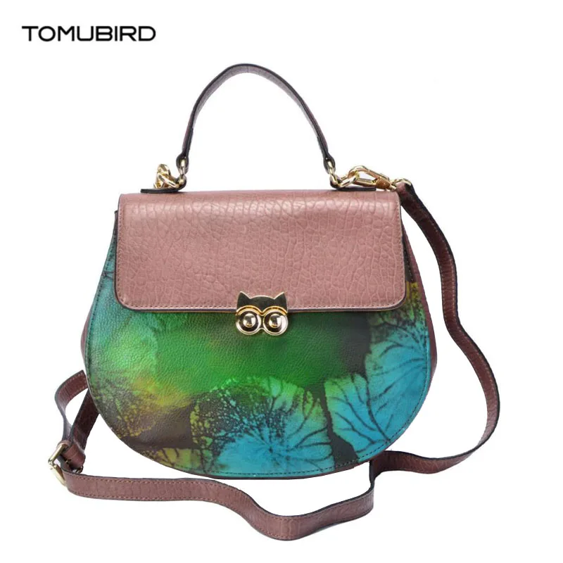 

Tomubird brand handbag Handbag female 2020 new shoulder messenger bag Leather fashion simple pig bag