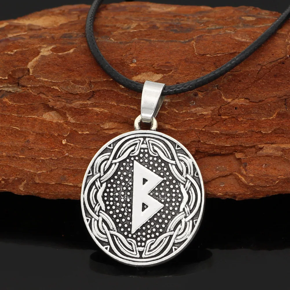 Скандинавский Викинг Рунический амулет кулон ожерелье нордические украшения с