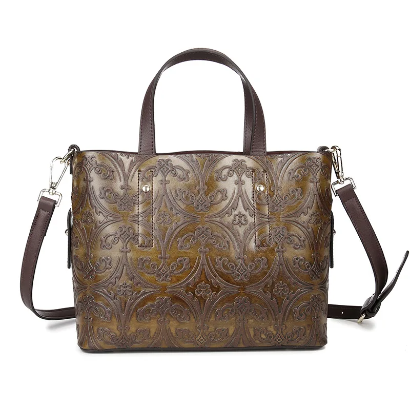 Женские кожаные Сумки большой Ёмкость Классический дамы Топ ручка Повседневное