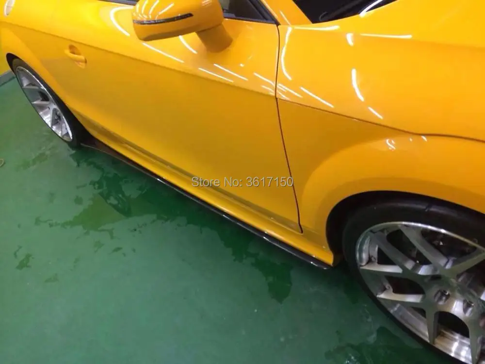 Боковые юбки рассеиватель дизайн для Audi TT TTS шаговый стиль углеродное волокно
