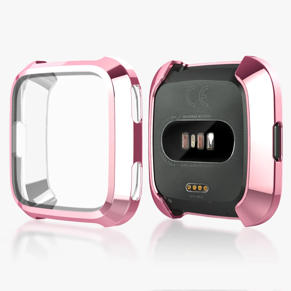 Мягкий чехол TPU Защитный силиконовый чехол Крышка Для Fitbit Versa/versa lite/versa 2 Смарт-часы Полный Экран протектор
