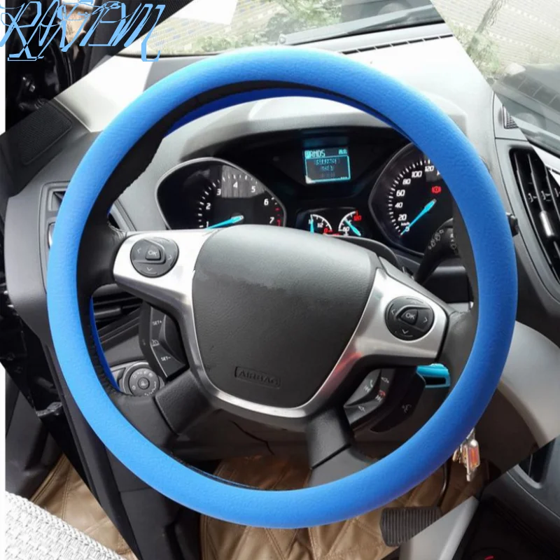 Мягкий силиконовый чехол на руль Женский экологически чистый для Hyundai IX35 IX45 Sonata