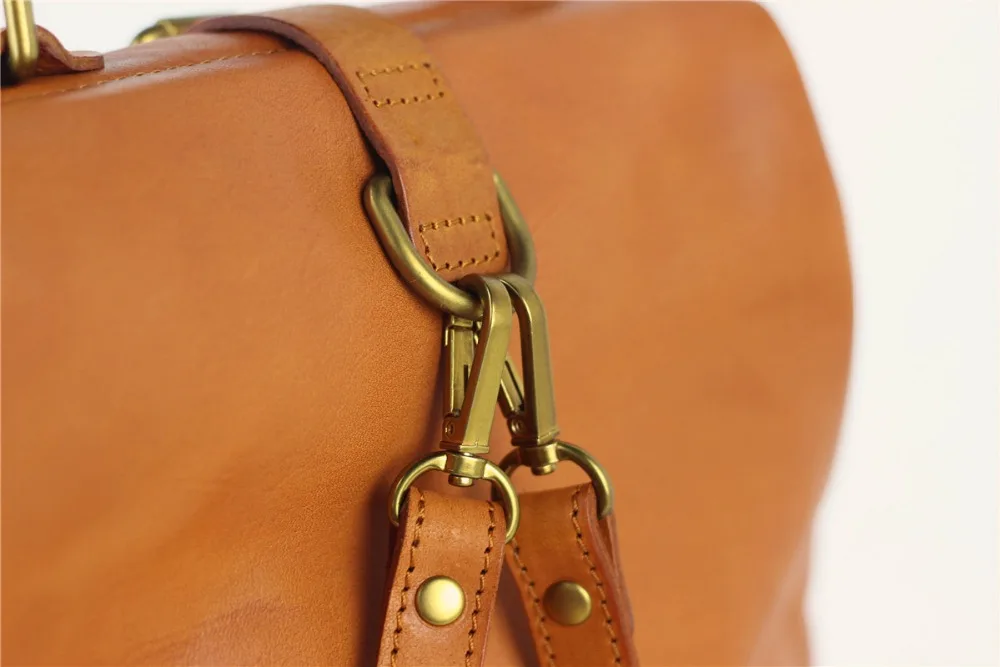 

Genuine leather calf skin women vintage solid backpack handmade bag
