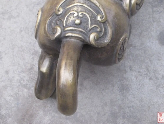 bir 006087 20&quotChina Bronze luck in making money fengshui Cow OX bull statue | Дом и сад