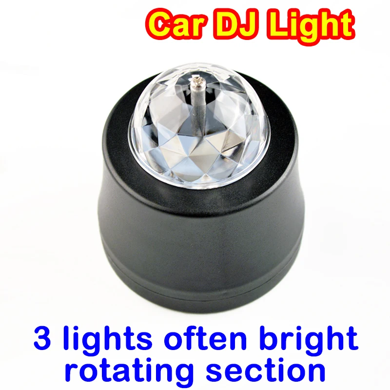 Автомобильные СВЕТОДИОДНЫЕ Музыка Огни DJ Мини RGB 18 Вт LED MP3 Клуб Disco Party Кристалл Magic