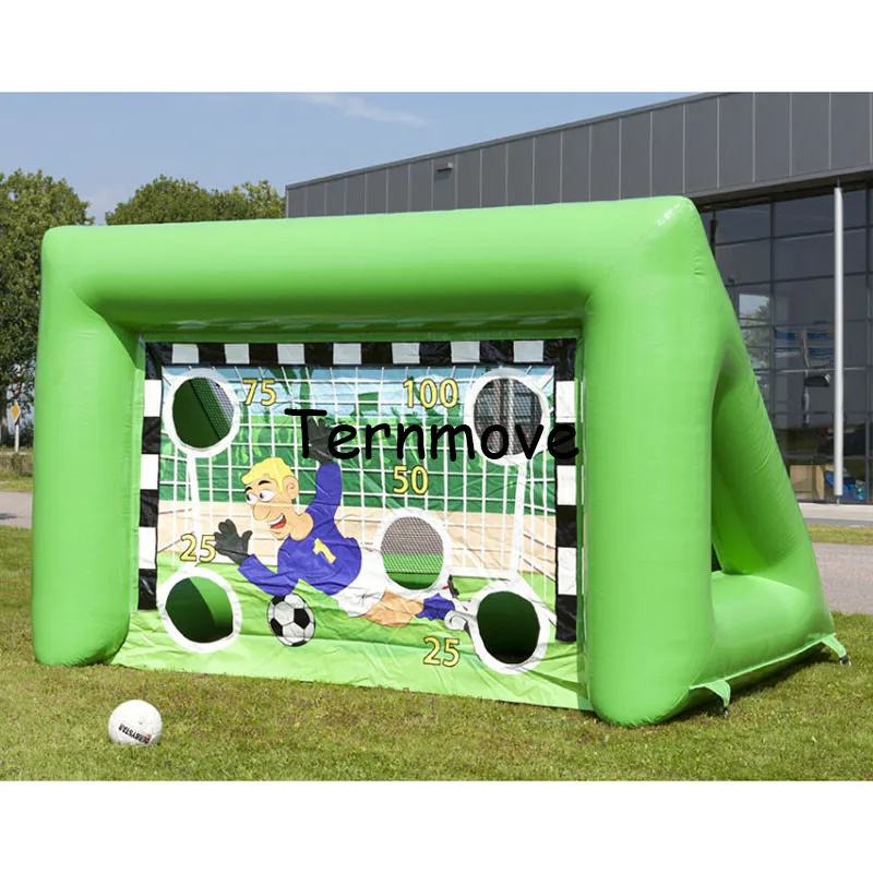 blue red Inflatable Soccer Gate Football Goal Target Game inflatable football toss game gonflable cible foot | Игрушки и хобби