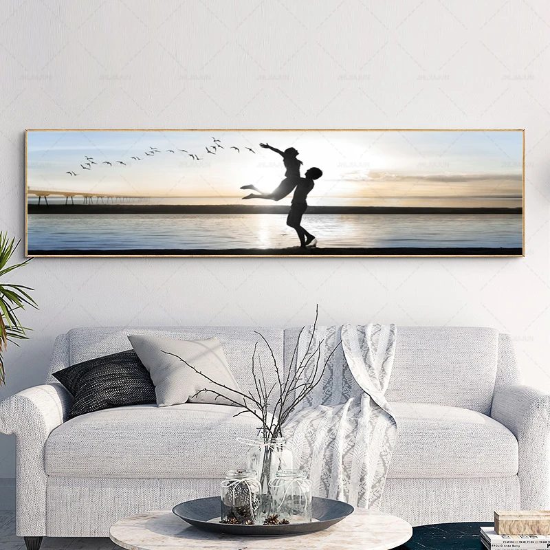 Sea Beach Coconut Tree Bus Sky Quote Landscape Wall Art Canvas Painting Nordic Posters And Prints Pictures For Living Room | Дом и сад
