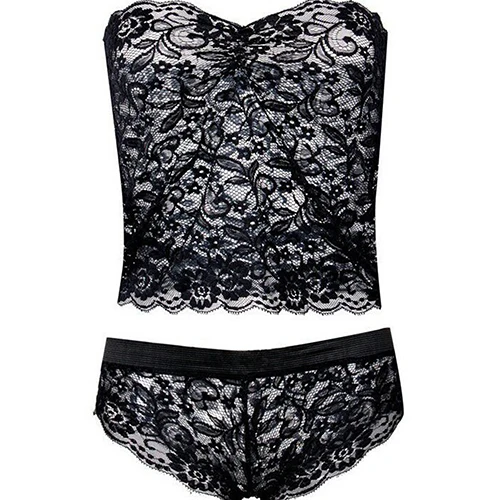 Sexy Women's underwear Corset Lace Brassiere Push Up Solid Vest Top Bra Set Sleepwear Underwear set lingerie Femme Sujetador | Женская