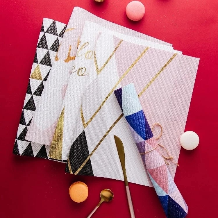 Nordic Стиль розовый кухонная салфетка подставка ПВХ коврик для обеденного стола