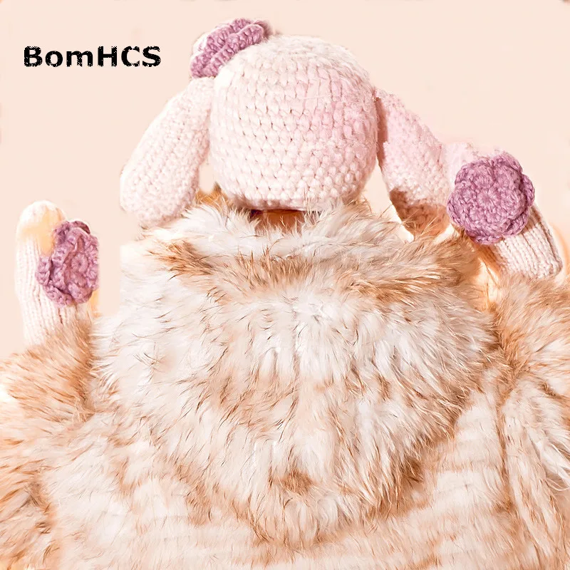 Облегающие перчатки BomHCS милая женская шапка с кроличьими ушками и большими