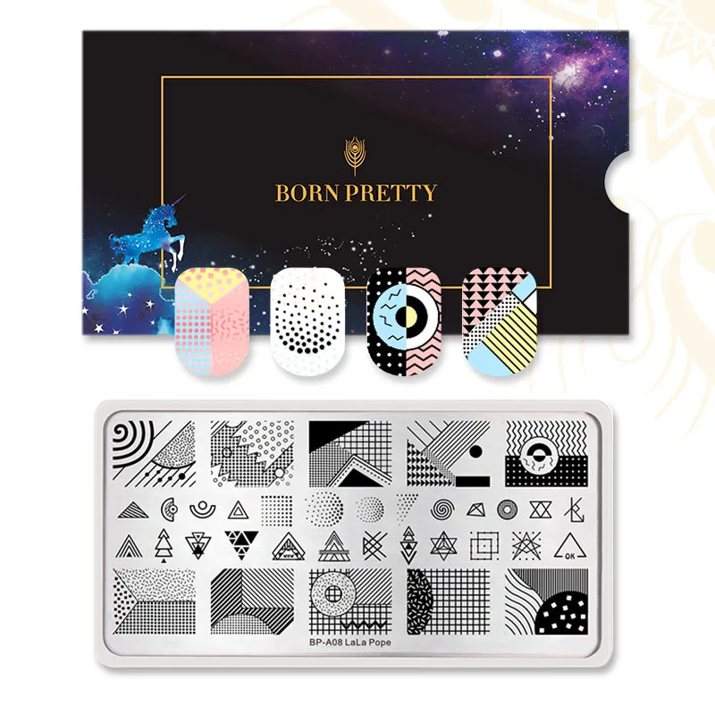 BP-A08 BORN PRETTY ногтей штамповки пластины 12*6 см Животные цветок растения шаблон дизайн ногтей штамп шаблон Лето нержавеющая сталь пластины - Цвет: BP-A08