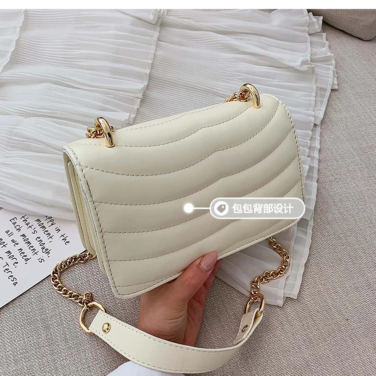 Элегантная женская квадратная сумка с клапаном, модная Новая высококачественная женская дизайнерская сумка из искусственной кожи, сумка через плечо на цепочке