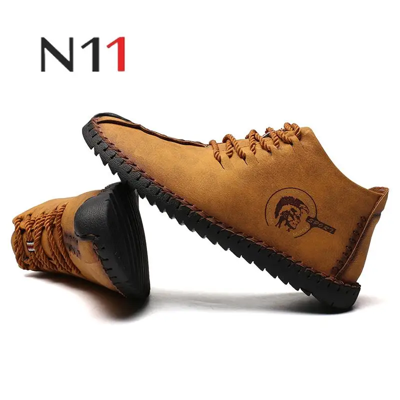 N11/2018 г. Новая мужская удобная повседневная обувь больших размеров 38-48 теплые