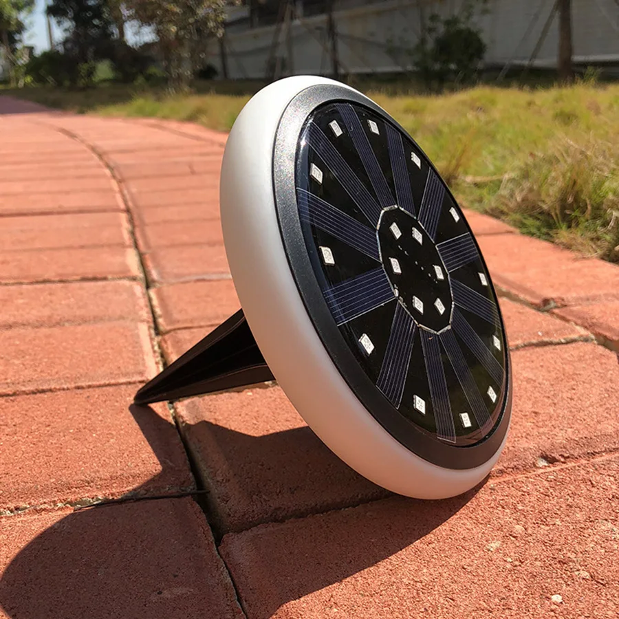Thrisdar RGB съемный Прохладный уличный Садовый Солнечный под грунтовый светильник 30 светодиодный Солнечный водонепроницаемый напольный свет лампы Двор Путь грунтовый светильник