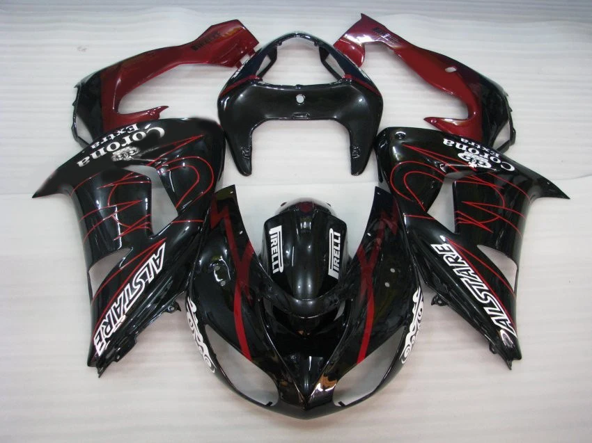 Бесплатная Настройка Пластиковый обтекатель комплект для Kawasaki Ninja ZX10R 06 07