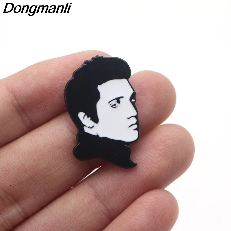 P3406 Dongmanli Cat The King металлические эмалированные булавки и броши для женщин и мужчин нагрудные булавки рюкзак сумки значок детские подарки