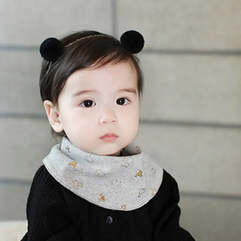 Flowers Headbands Fur Ball Lace Hair Band Baby Girl Headband Rabbit Ears Girls | Детская одежда и обувь